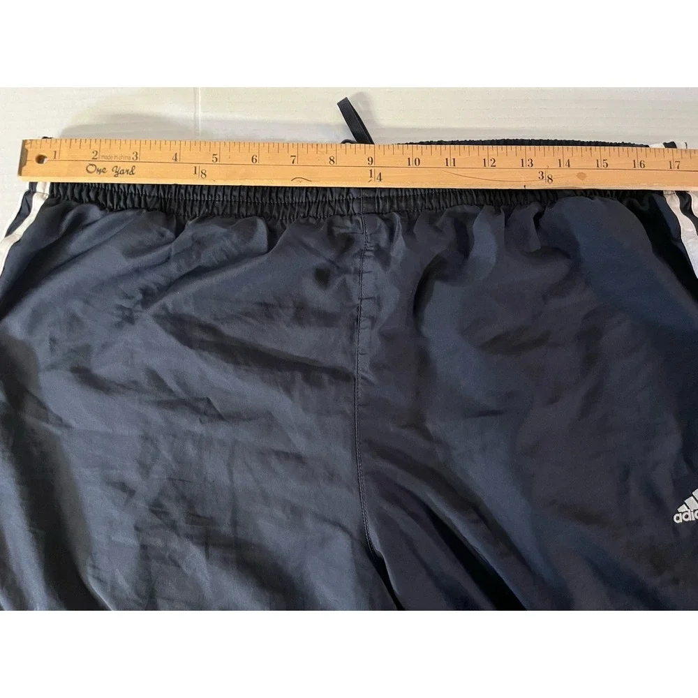 Vintage Y2K Adidas Men's Three Stripe Track Windbreaker‎ Pants Clima Proof Sz L